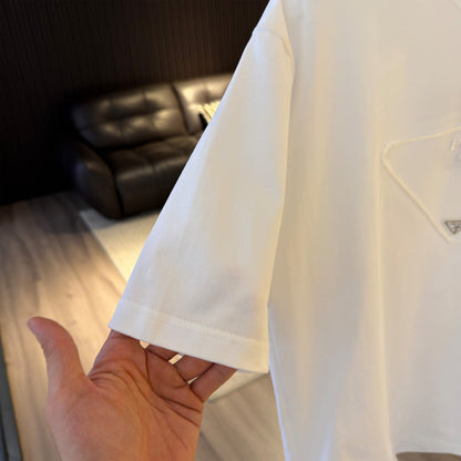 260616 High-quality new embroidery technique logo letter short-sleeved shirt