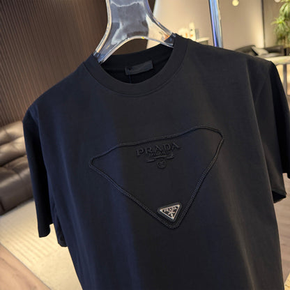 260616 High-quality new embroidery technique logo letter short-sleeved shirt