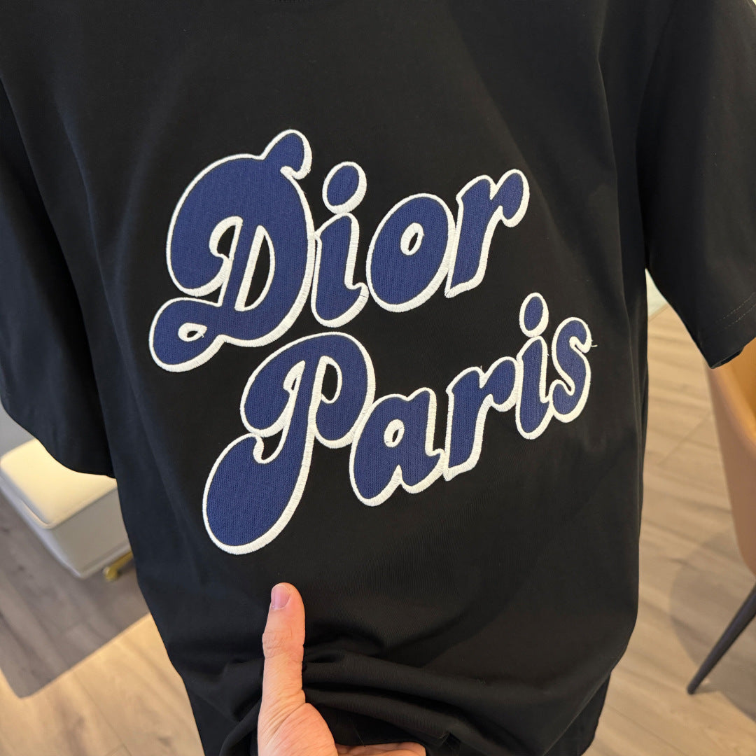 260616 High-quality new print technology logo letter short-sleeved shirt