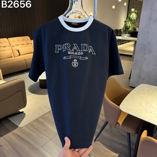 260616 High-quality new embroidery technique logo letter short-sleeved shirt