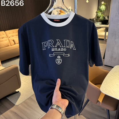 260616 High-quality new embroidery technique logo letter short-sleeved shirt