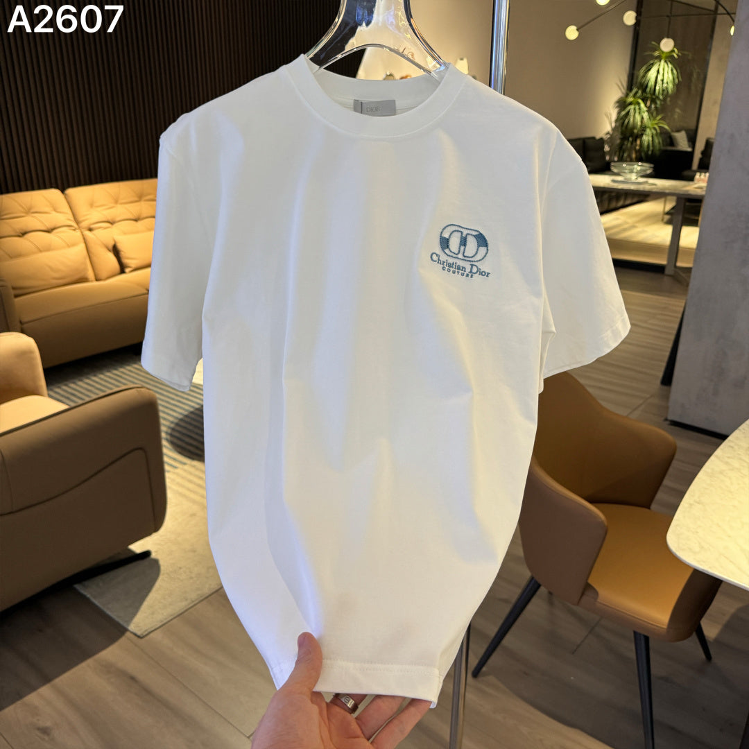 260616 High-quality new embroidery technique logo letter short-sleeved shirt