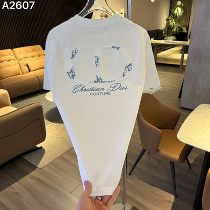 260616 High-quality new embroidery technique logo letter short-sleeved shirt