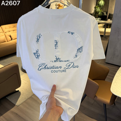 260616 High-quality new embroidery technique logo letter short-sleeved shirt