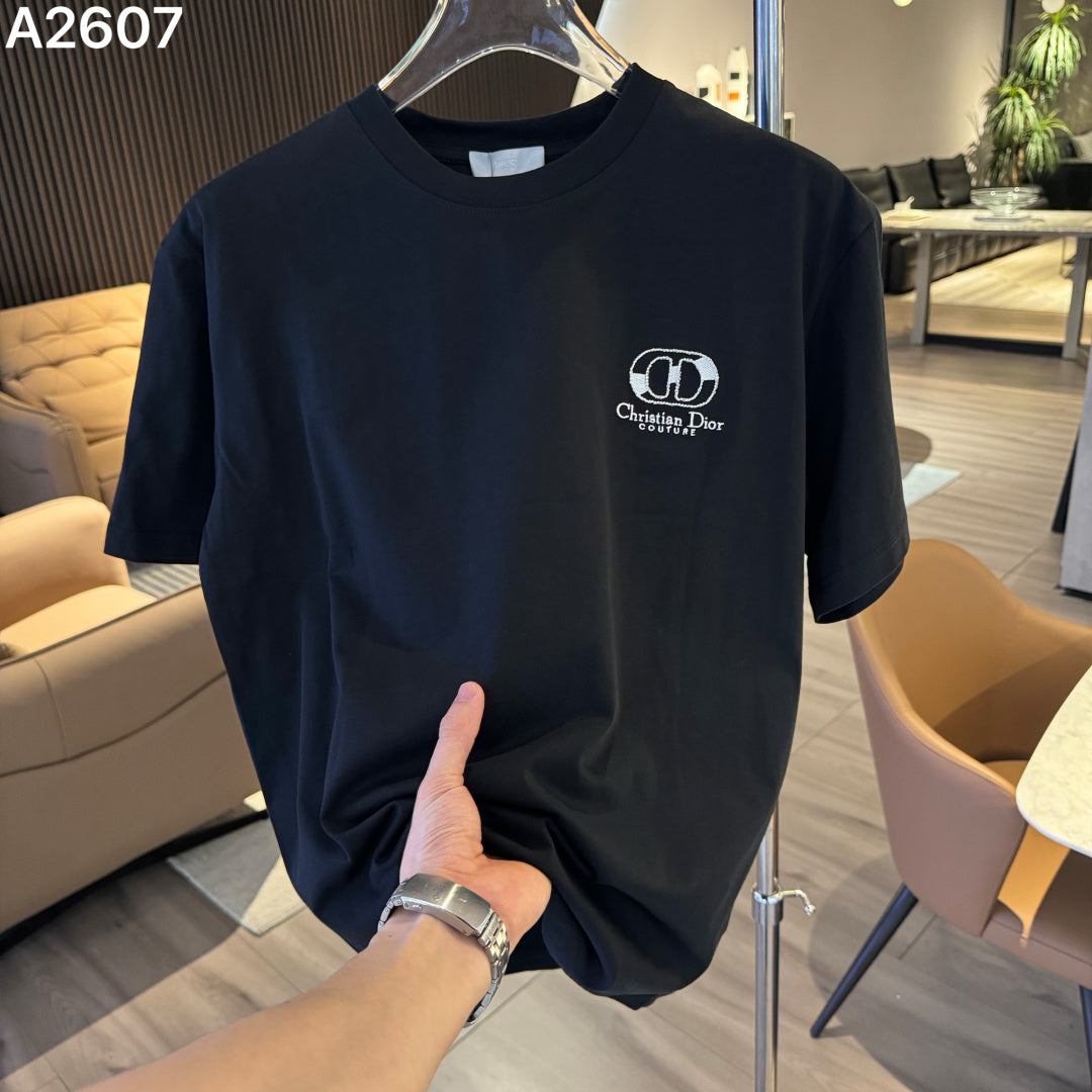 260616 High-quality new embroidery technique logo letter short-sleeved shirt