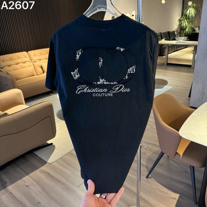 260616 High-quality new embroidery technique logo letter short-sleeved shirt