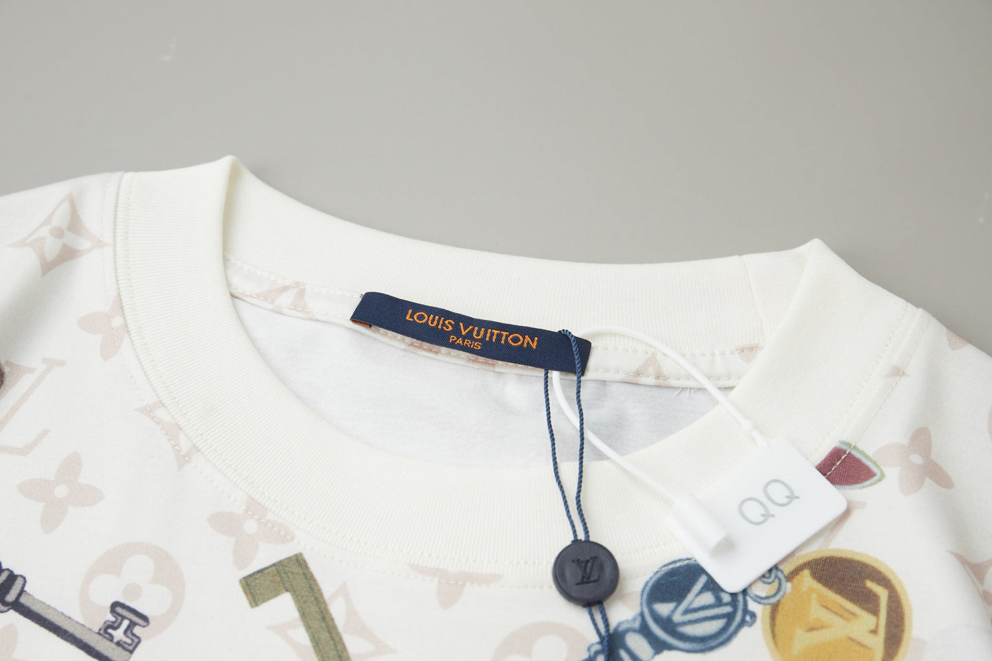 260624 High-quality new direct injection fully printed key letter short-sleeved shirt