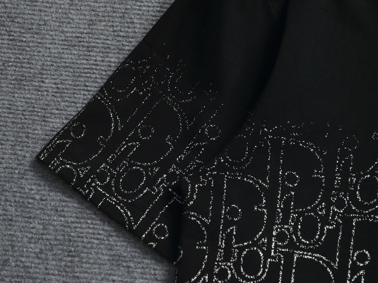 260624 High-quality new gradient dotted print letter T-shirt
