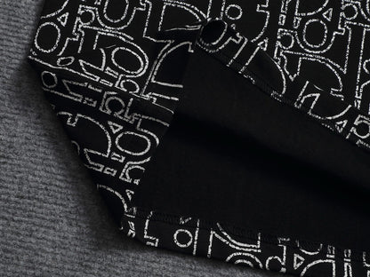 260624 High-quality new gradient dotted print letter T-shirt
