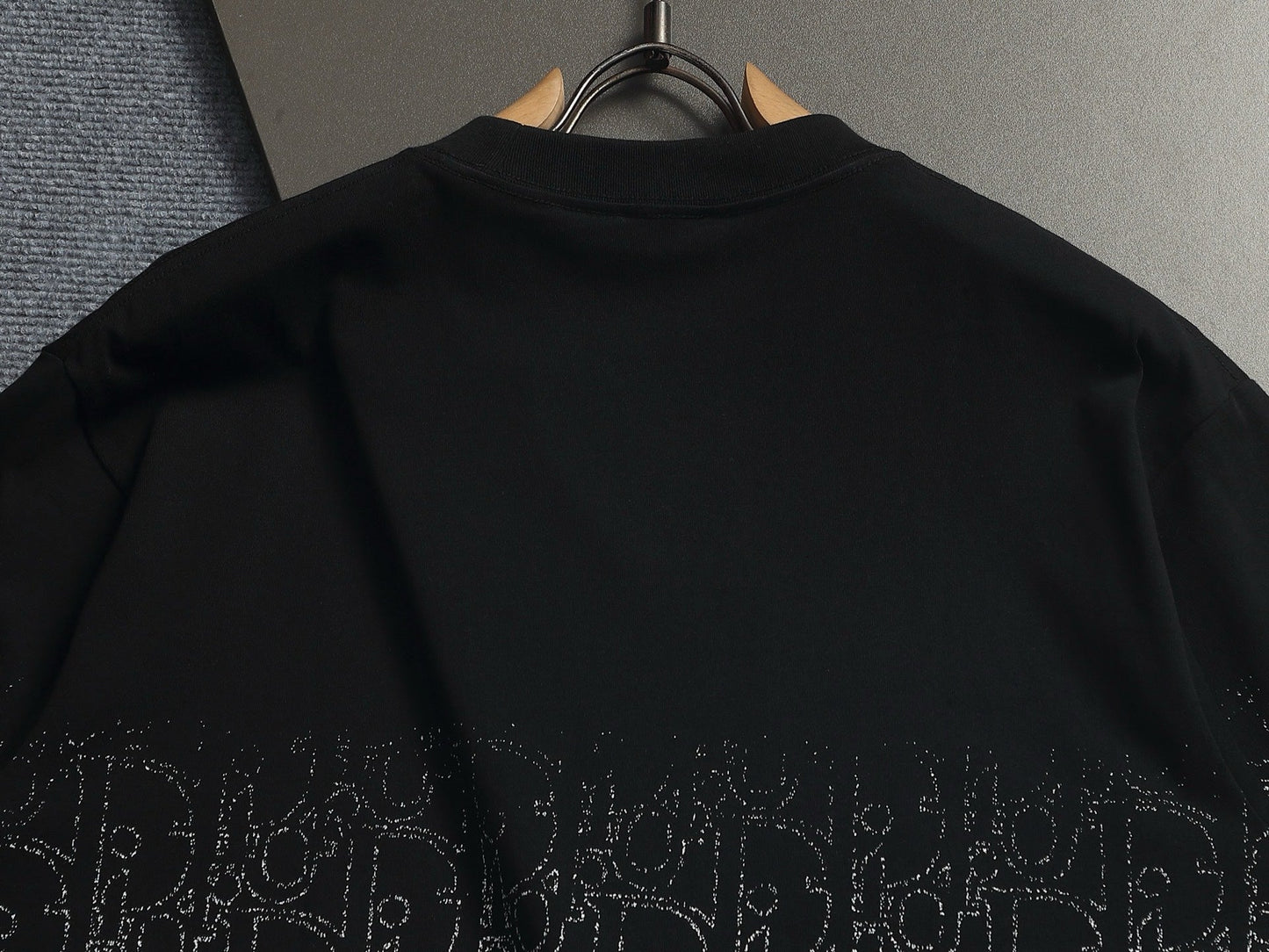 260624 High-quality new gradient dotted print letter T-shirt