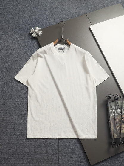 260624 High-quality new gradient dotted print letter T-shirt