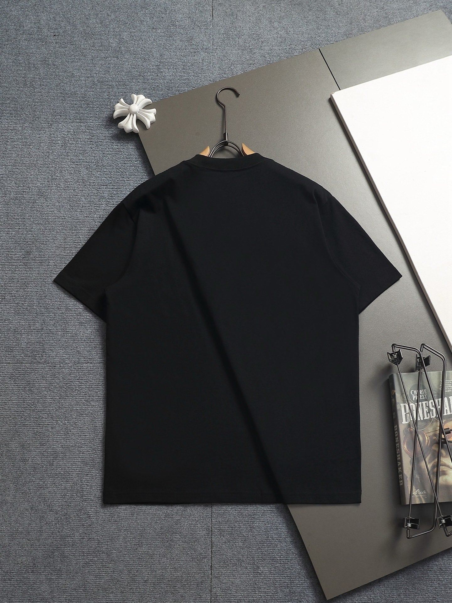 260624 High-quality new lettering raised-color hand-painted craft T-shirt