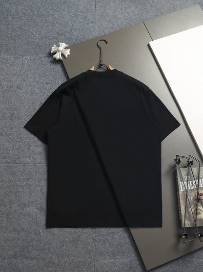 260624 High-quality new lettering raised-color hand-painted craft T-shirt