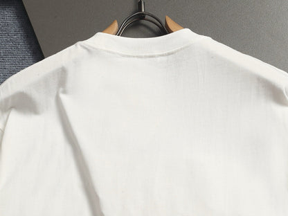 260624 High-quality new lettering raised-color hand-painted craft T-shirt