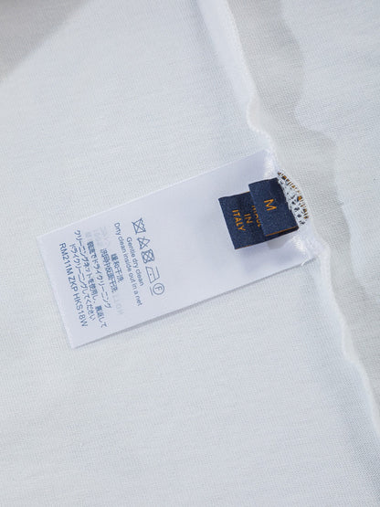 260624 High-quality new embroidered ink-blurry print logo T-shirt