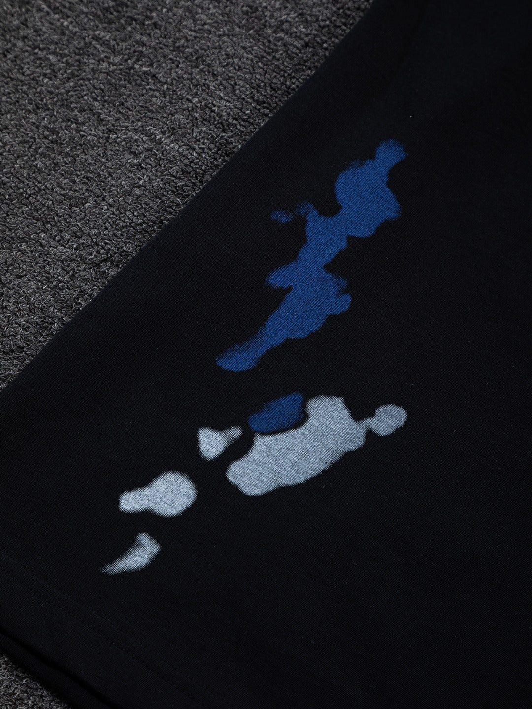 260624 High-quality new embroidered ink-blurry print logo T-shirt