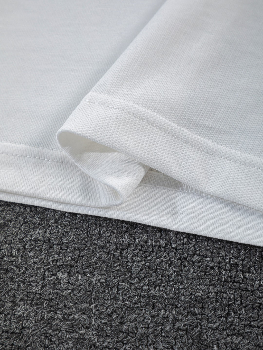 260624 High-quality new front-back color-blocked yarn-knitted T-shirt