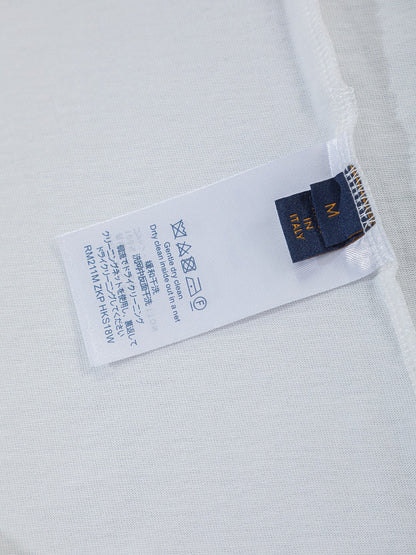 260624 High-quality new front-back color-blocked yarn-knitted T-shirt