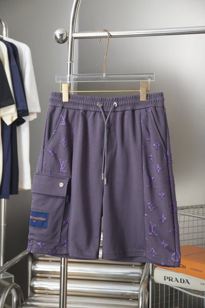 260624 High-quality new design pocket jacquard printed short pants