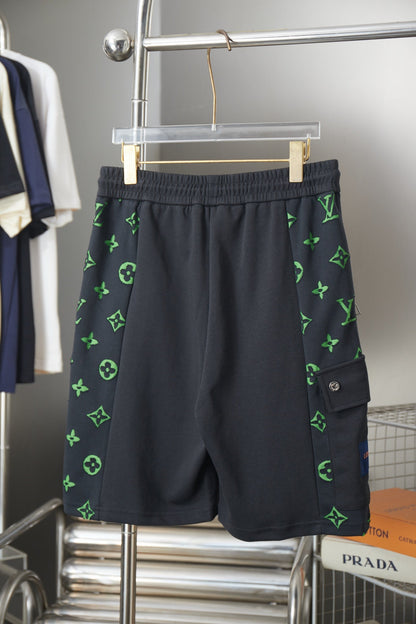 260624 High-quality new design pocket jacquard printed short pants