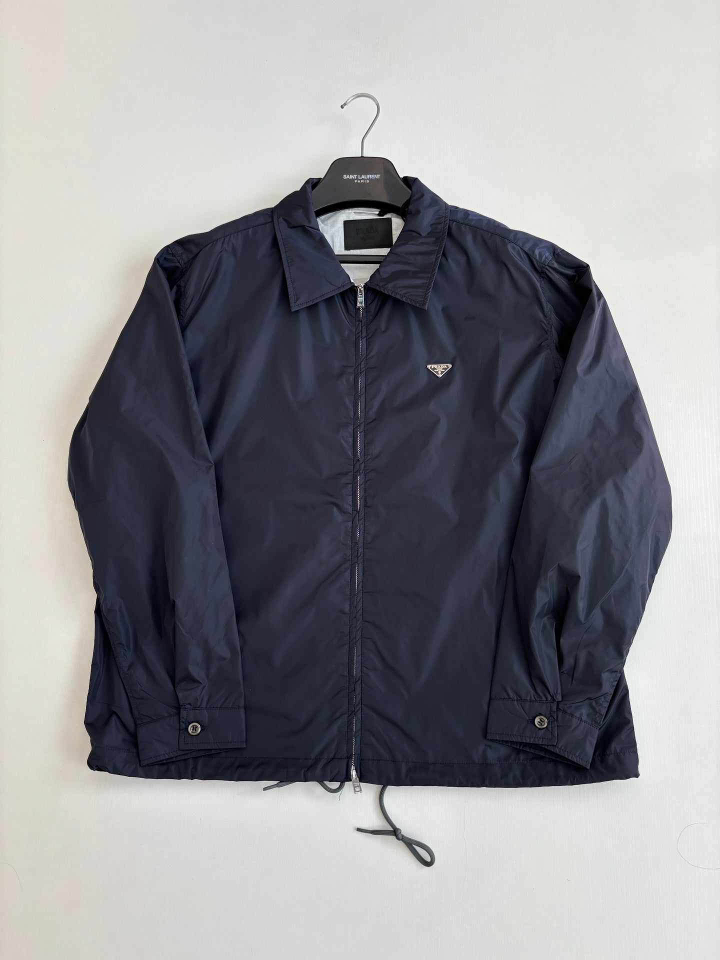 260624 High-quality new recycled nylon lapel zipper jacket coat