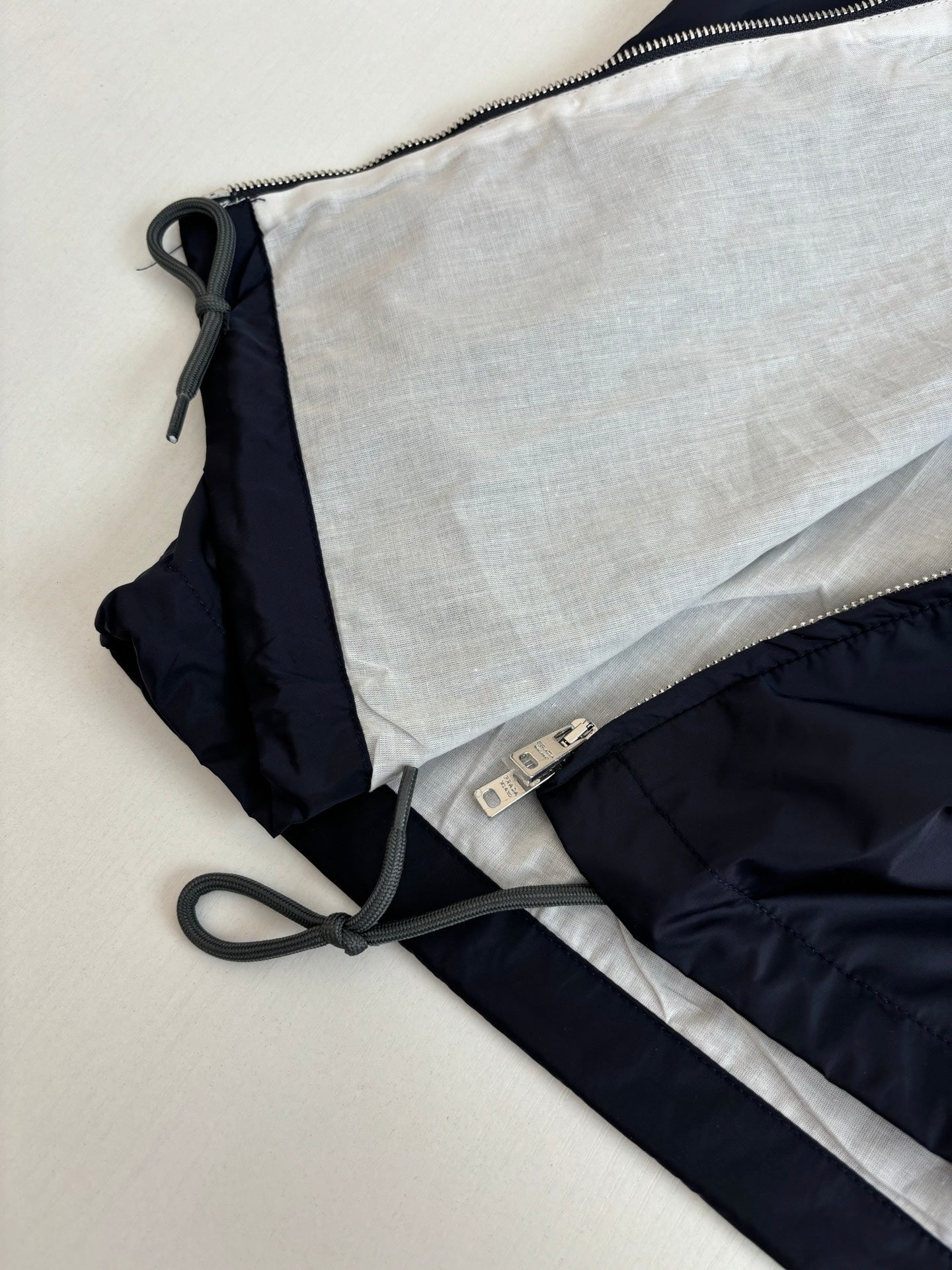260624 High-quality new recycled nylon lapel zipper jacket coat