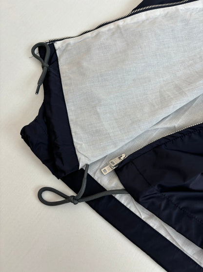 260624 High-quality new recycled nylon lapel zipper jacket coat