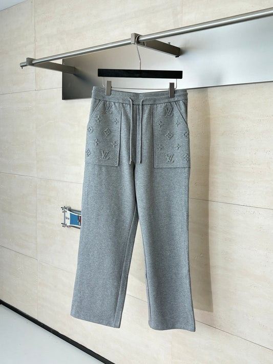 260624 High-quality new embroidered full-print casual pants set