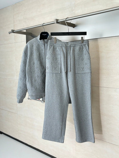 260624 High-quality new embroidered full-print casual pants set