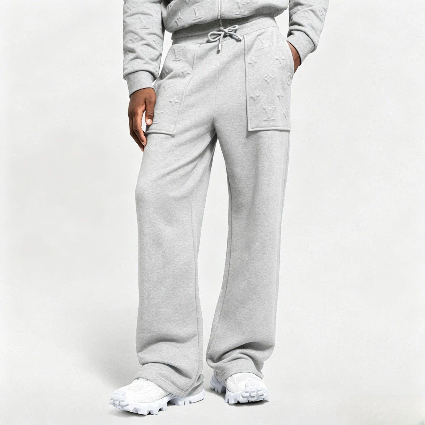 260624 High-quality new embroidered full-print casual pants set