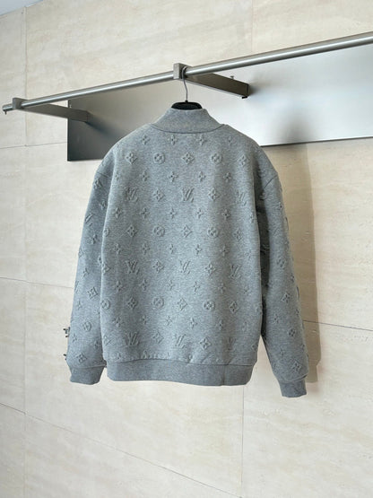 260624 High-quality new embroidered full-print button-down zipper coat with collar