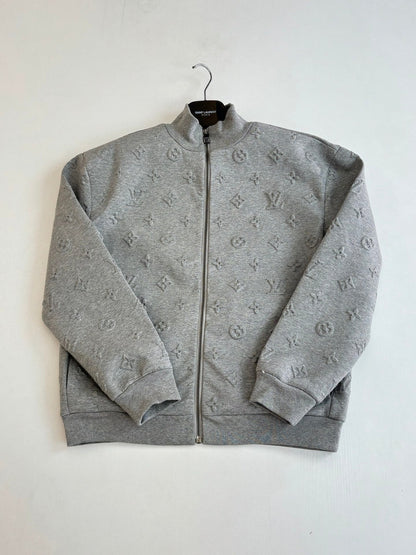 260624 High-quality new embroidered full-print button-down zipper coat with collar