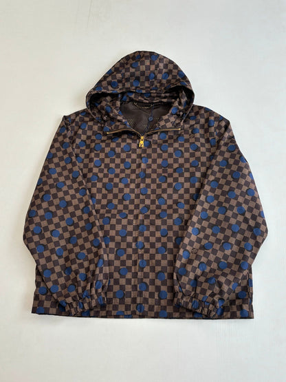 260624 High-quality new checkered polka dot hooded coat