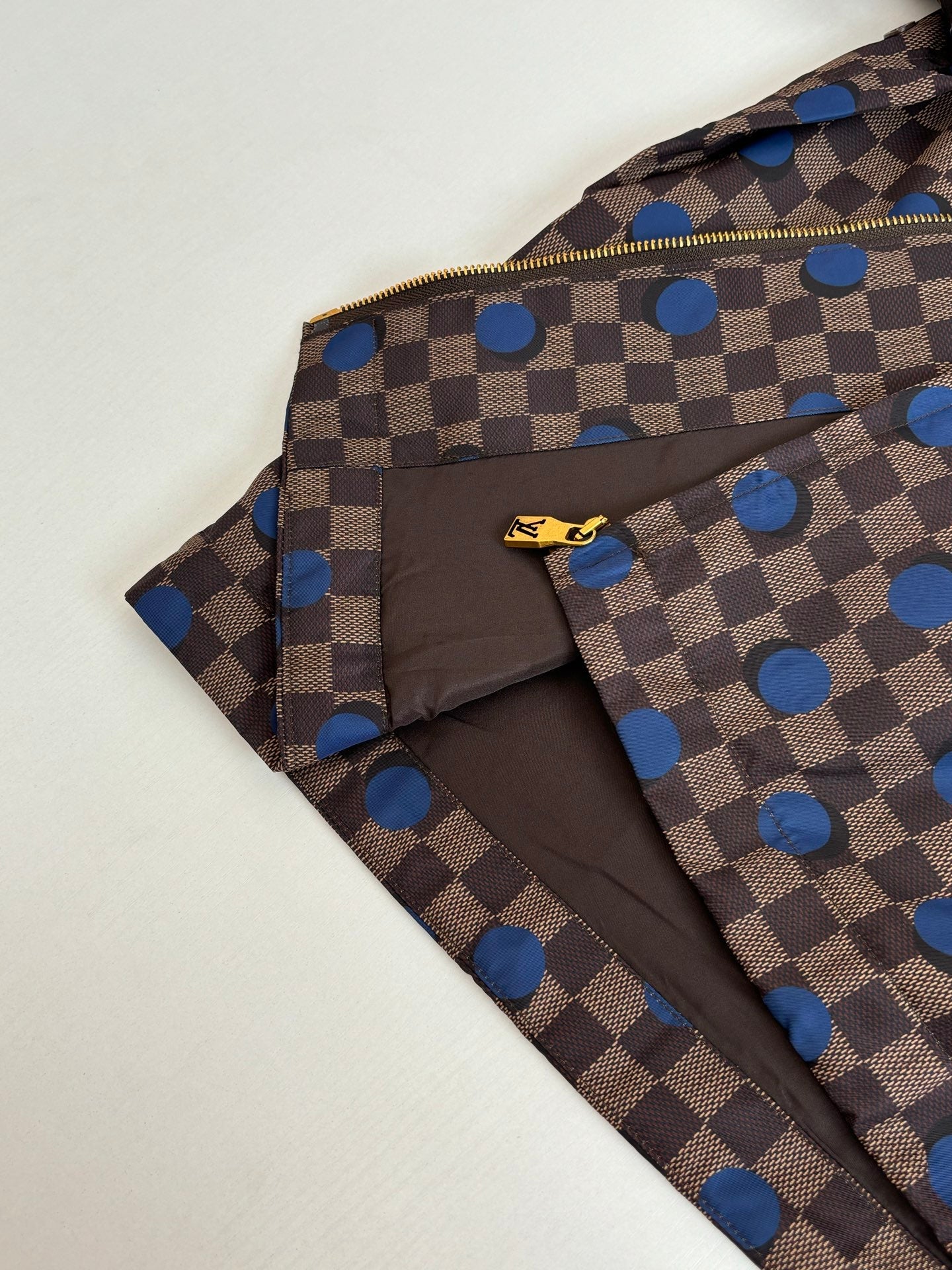 260624 High-quality new checkered polka dot hooded coat
