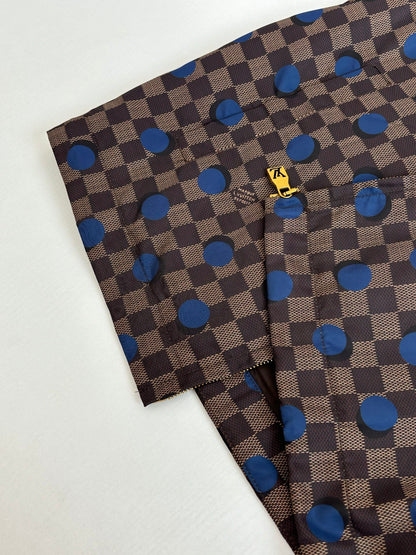 260624 High-quality new checkered polka dot hooded coat