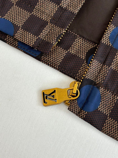 260624 High-quality new checkered polka dot hooded coat