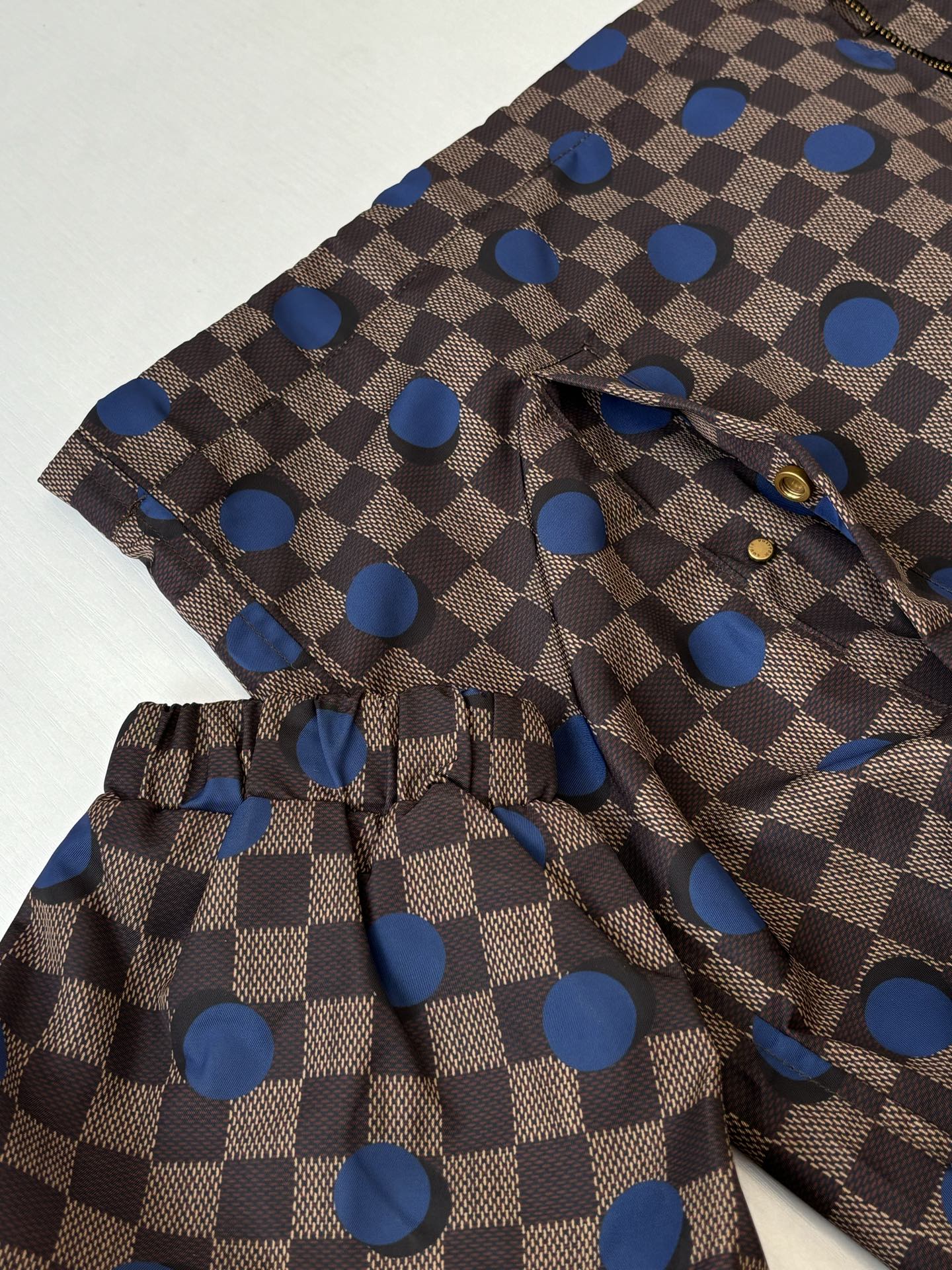 260624 High-quality new checkered polka dot hooded coat