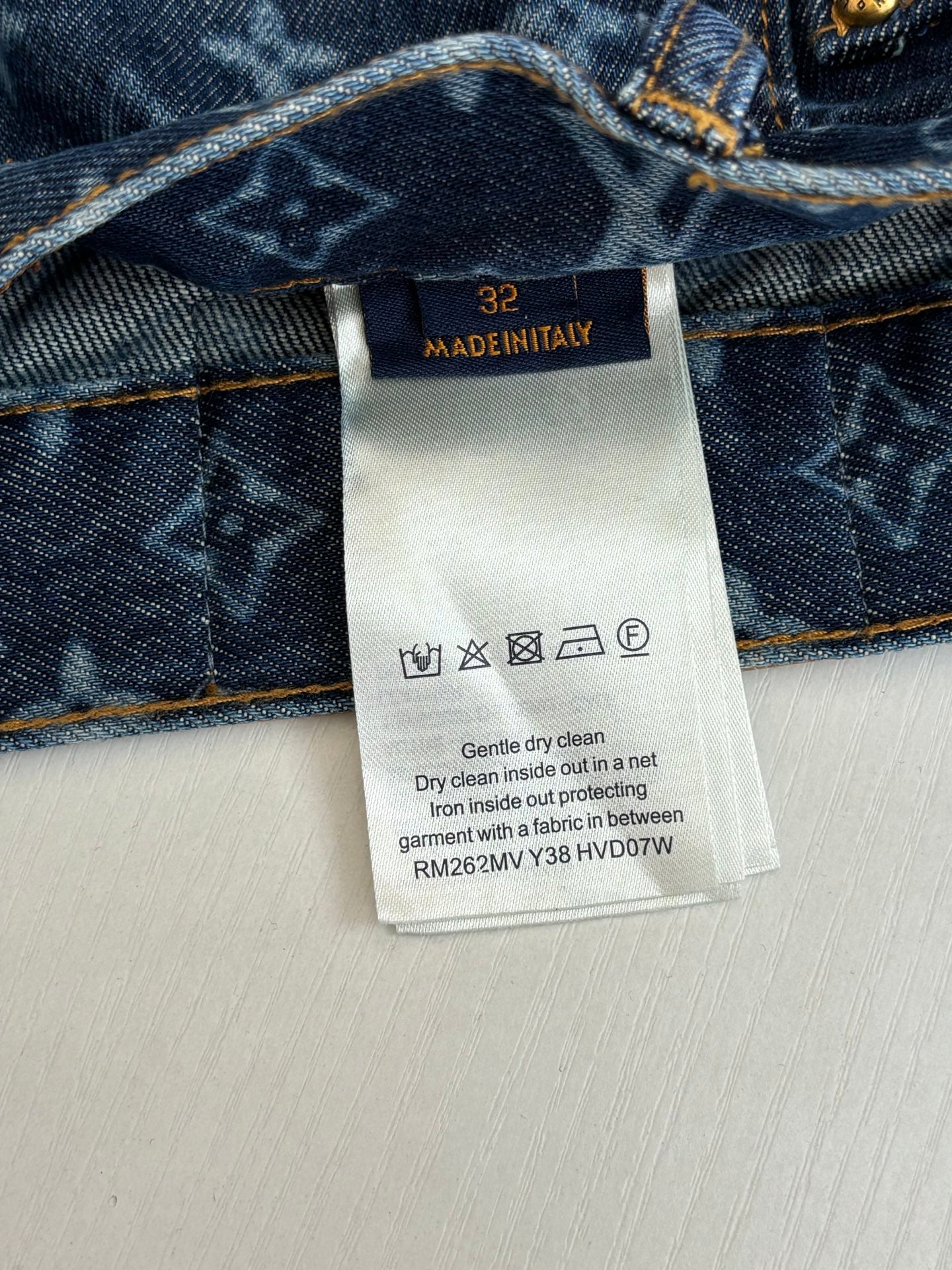 260624 High-quality new full-embroidered daisy-patterned denim pants