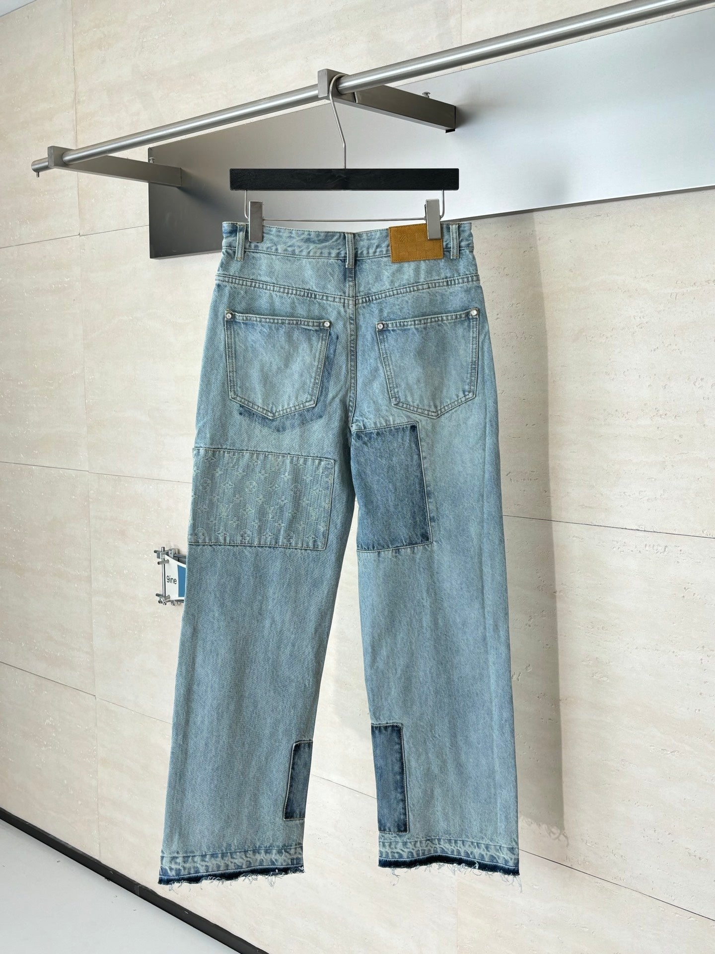 260624 High-quality new design-style denim pants with patchwork construction