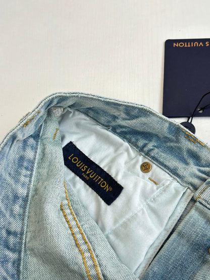 260624 High-quality new design-style denim pants with patchwork construction