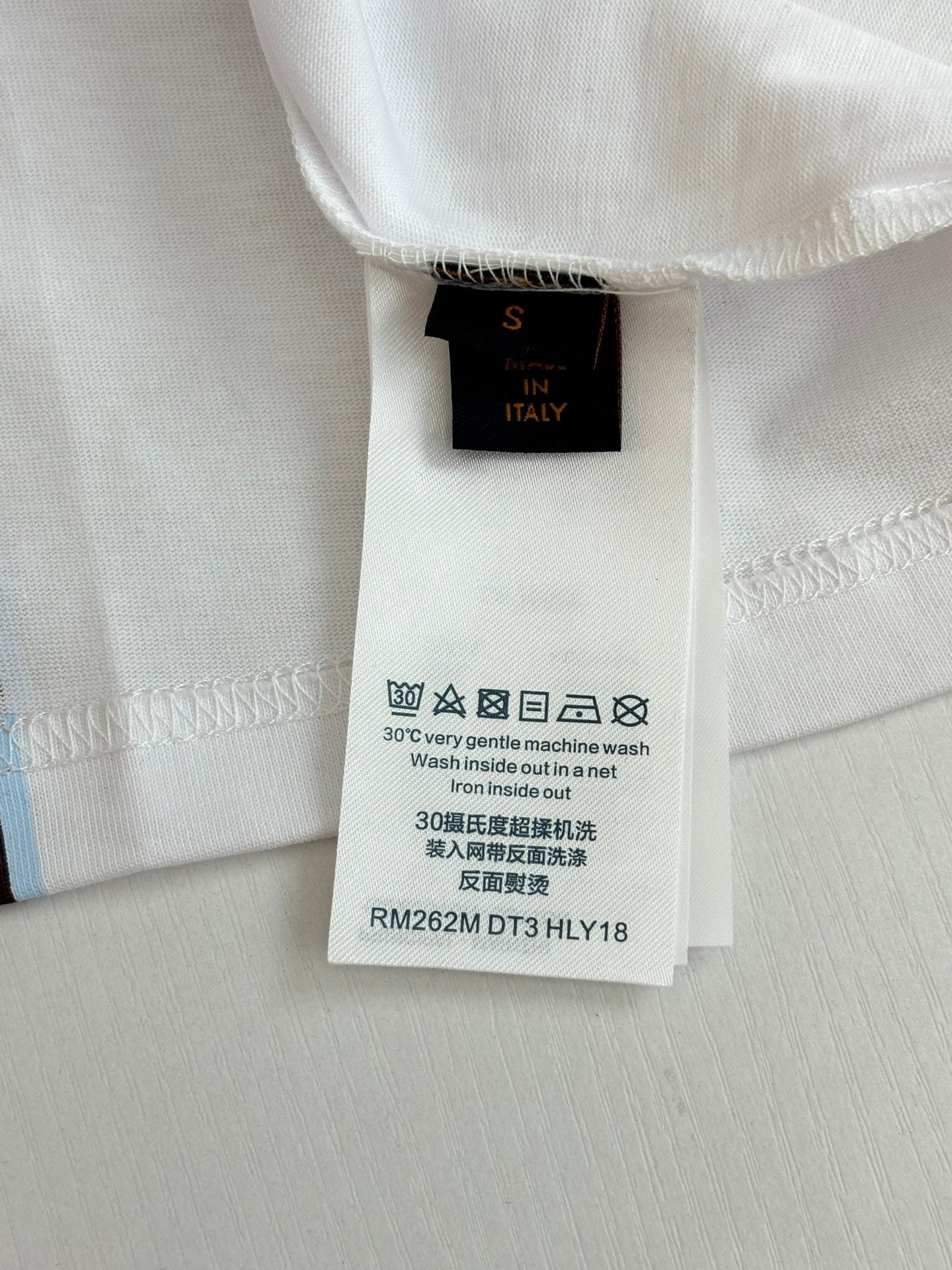 260624 High-quality new Crown embroidered color-spun striped short-sleeved T-shirt