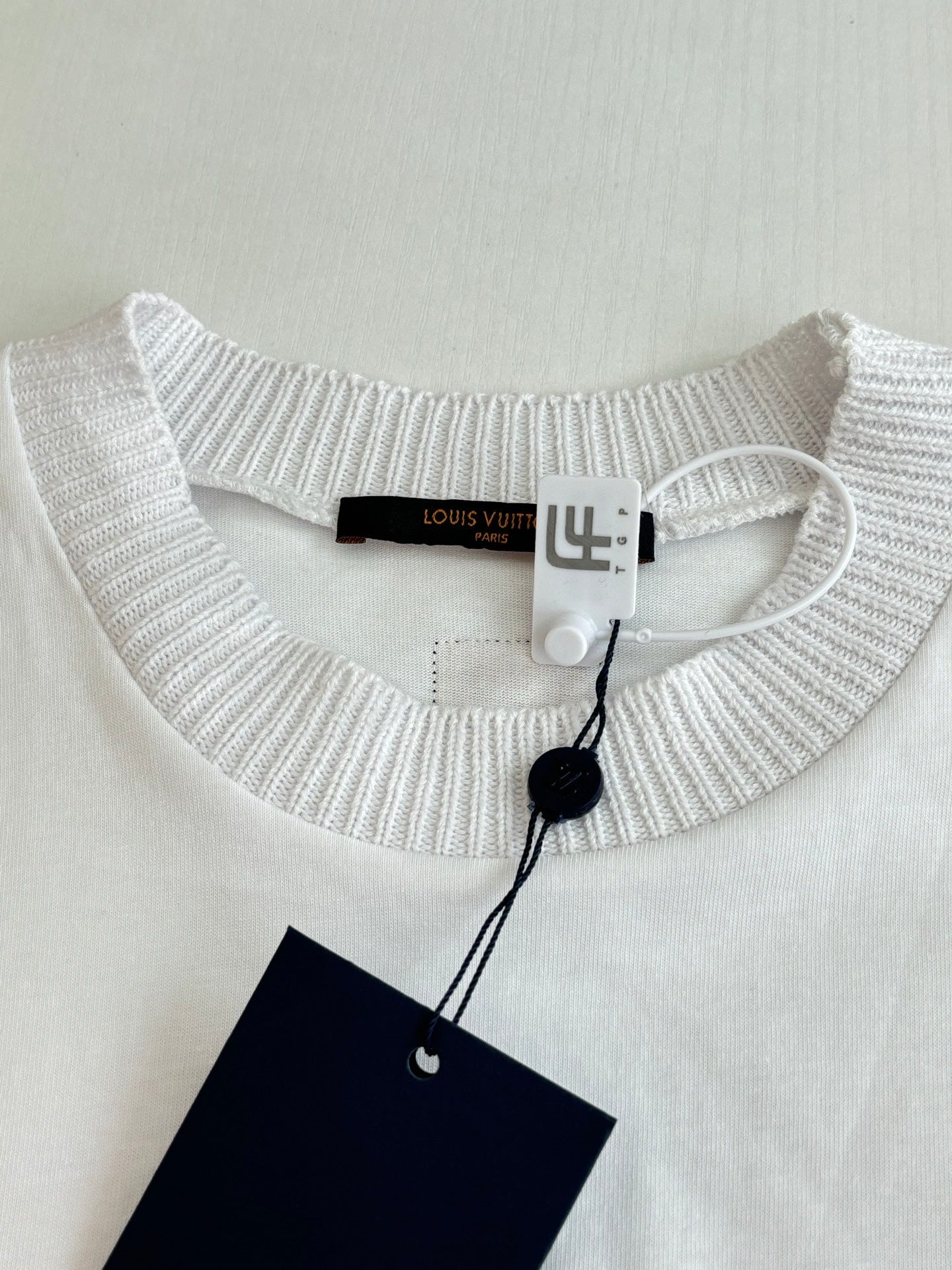 260624 High-quality new Crown embroidered color-spun striped short-sleeved T-shirt