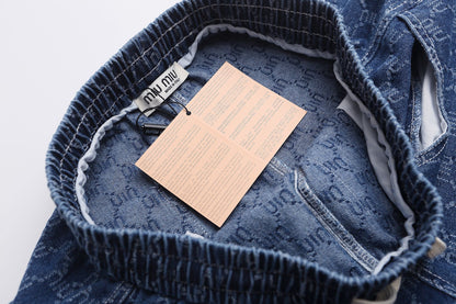 260624 High-quality new custom-made fabric denim shorts
