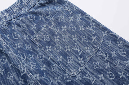 260624 High-quality new custom-made fabric denim shorts
