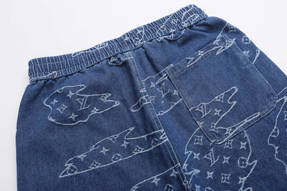 260624 High-quality new custom-made fabric denim shorts