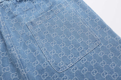 260624 High-quality new custom-made fabric denim shorts