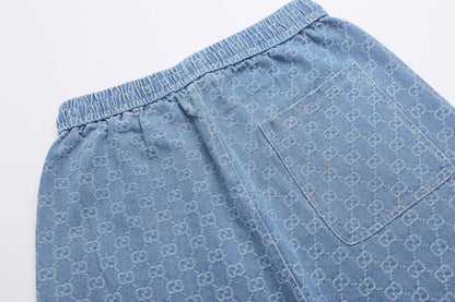 260624 High-quality new custom-made fabric denim shorts