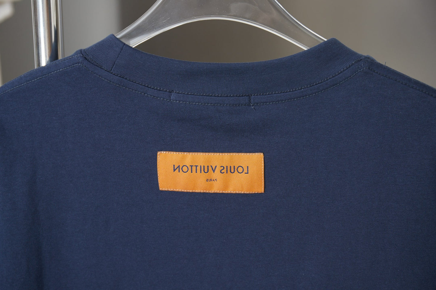 260624 High-quality new embroidered patchwork denim T-shirt