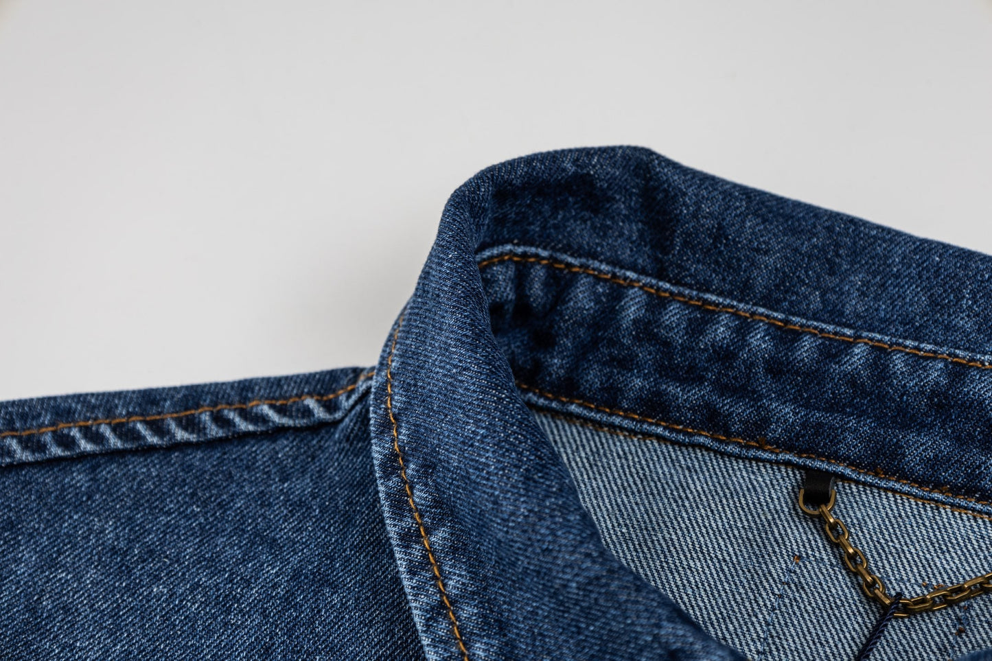 260624 High-quality new embroidered denim short-sleeved shirt set