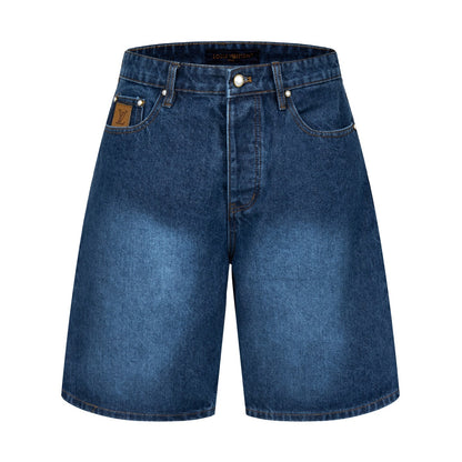 260624 High-quality new embroidered denim short set